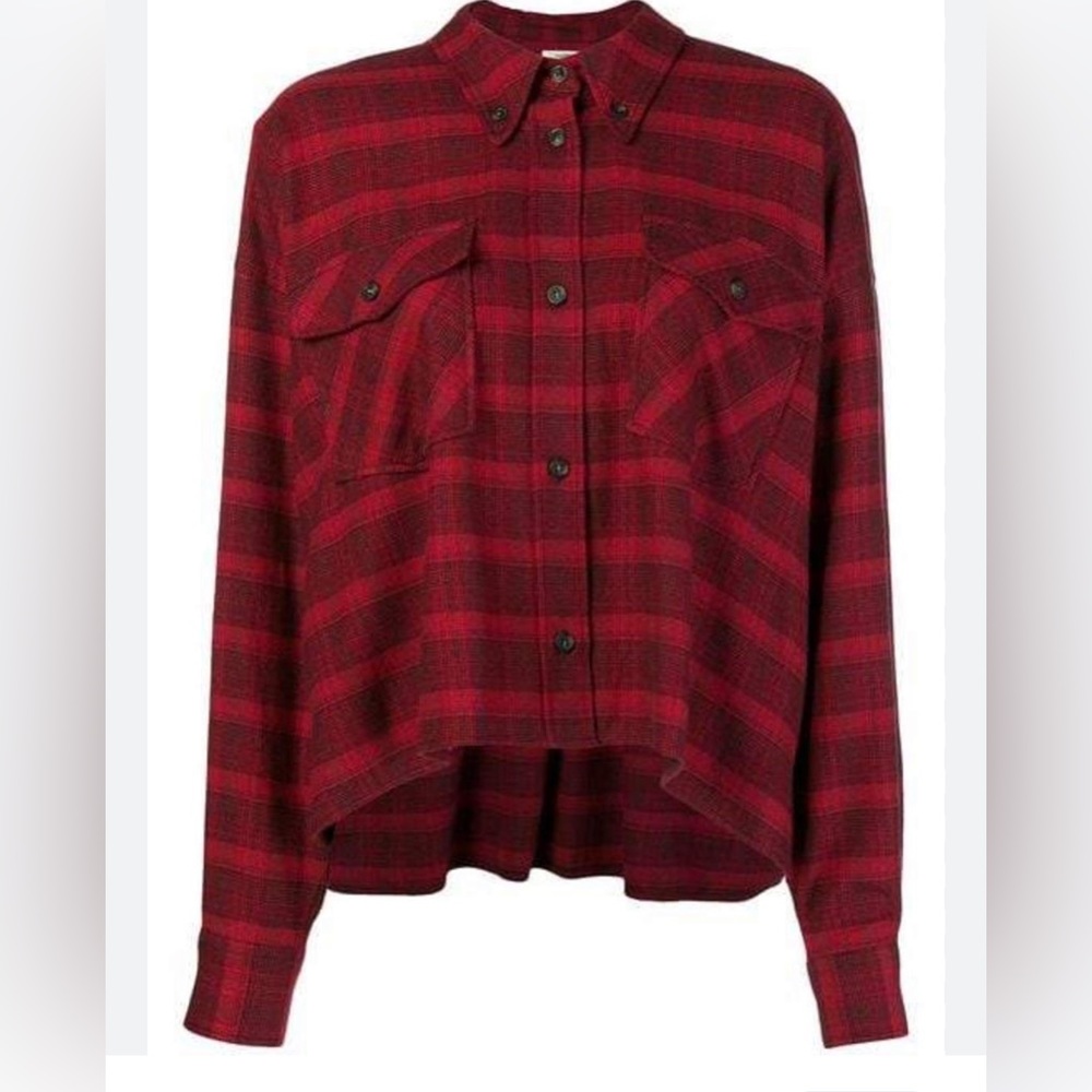 Etoile by Isabel Marant plaid flannel shirt